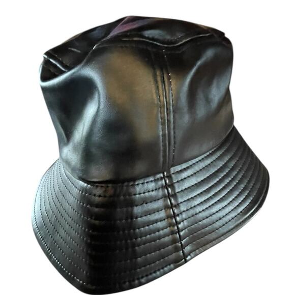 Loewe Black Bucket Leather Hat